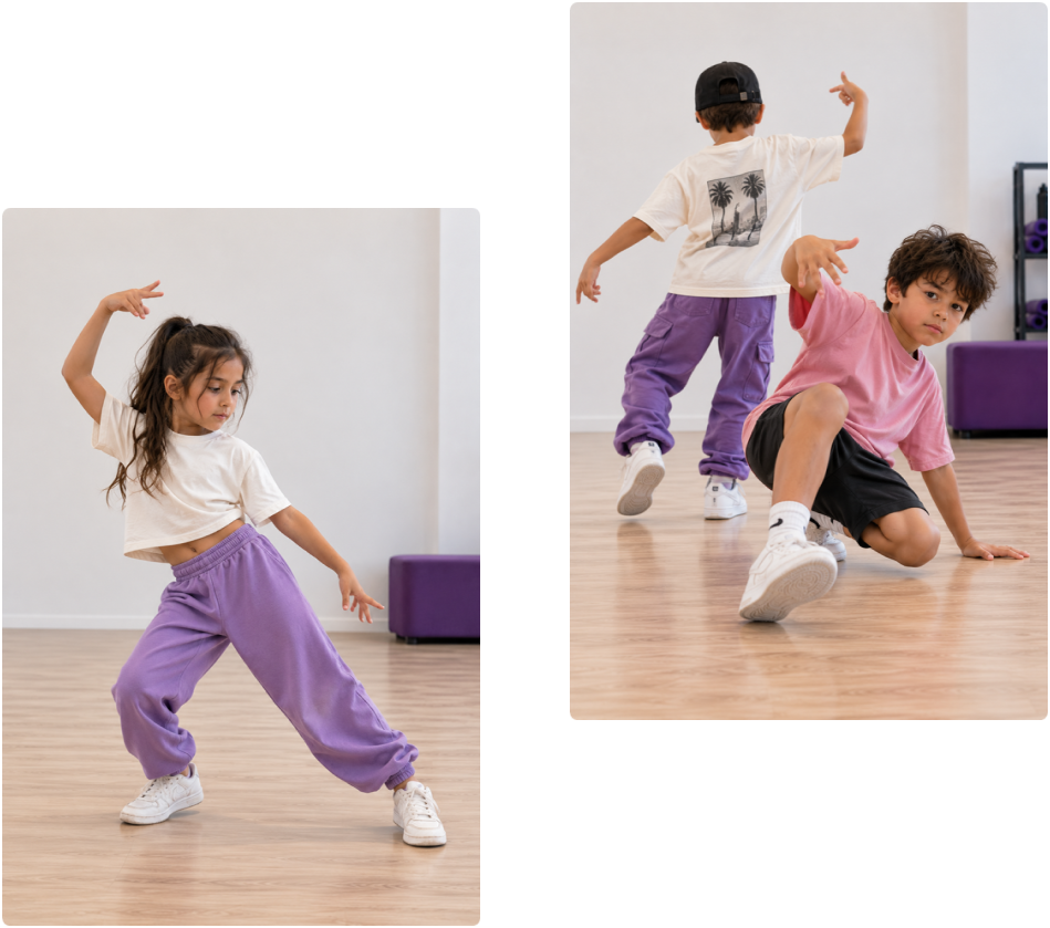 Students in a hip hop dance class
